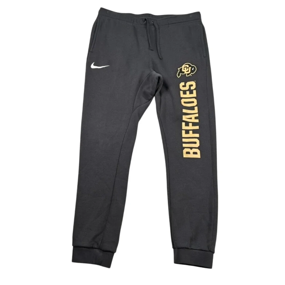 Nike Colorado Buffaloes Club Fleece Joggers Mens Large Grey Sweatpants NCAA